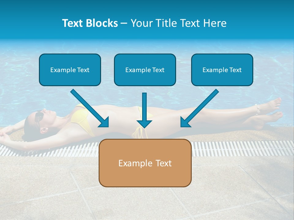 Girl Holiday Sun PowerPoint Template