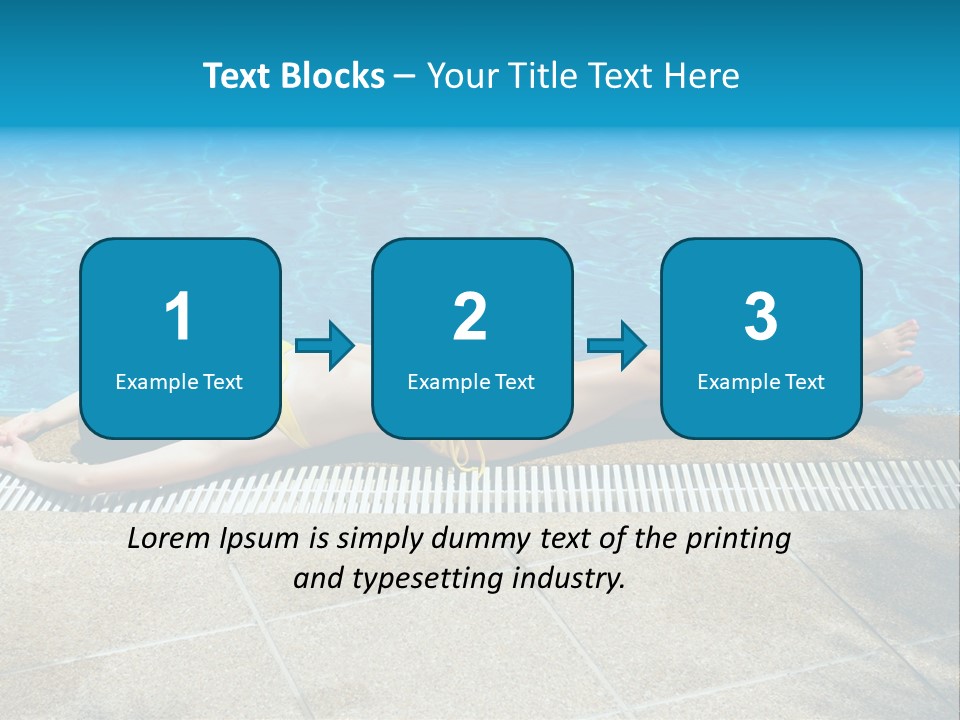 Girl Holiday Sun PowerPoint Template