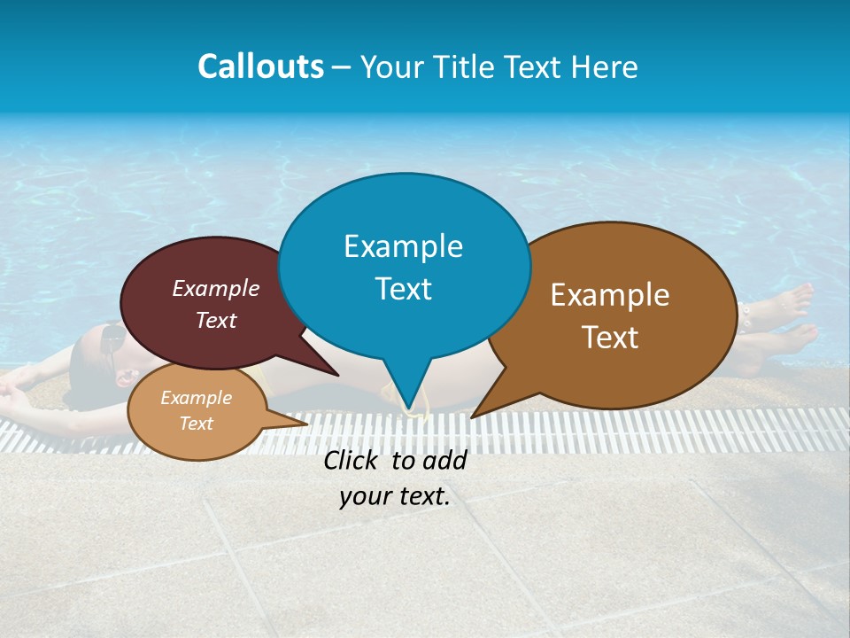 Girl Holiday Sun PowerPoint Template