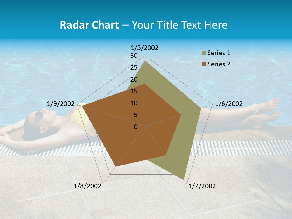 Girl Holiday Sun PowerPoint Template