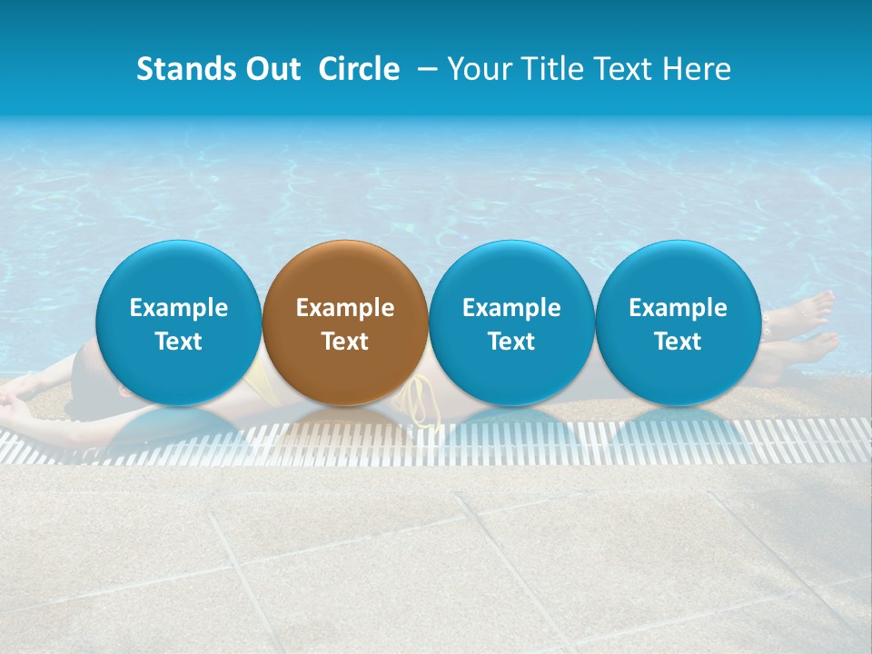 Girl Holiday Sun PowerPoint Template