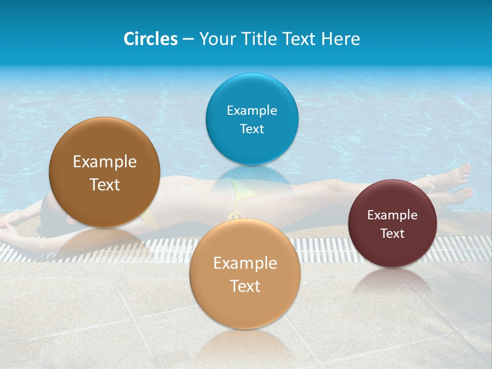 Girl Holiday Sun PowerPoint Template