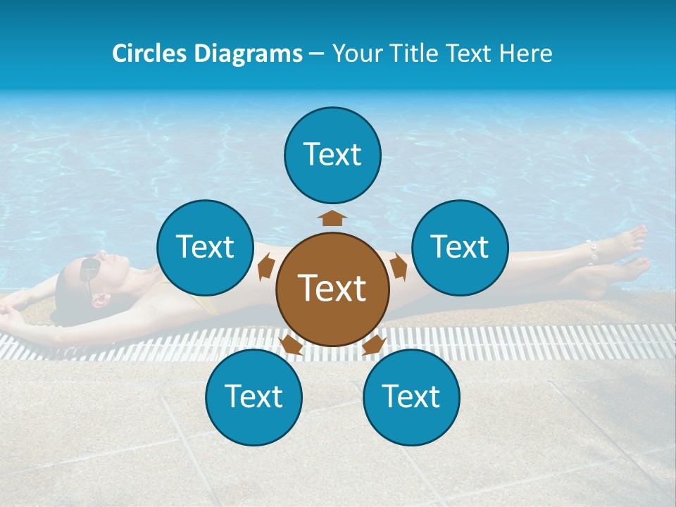 Girl Holiday Sun PowerPoint Template