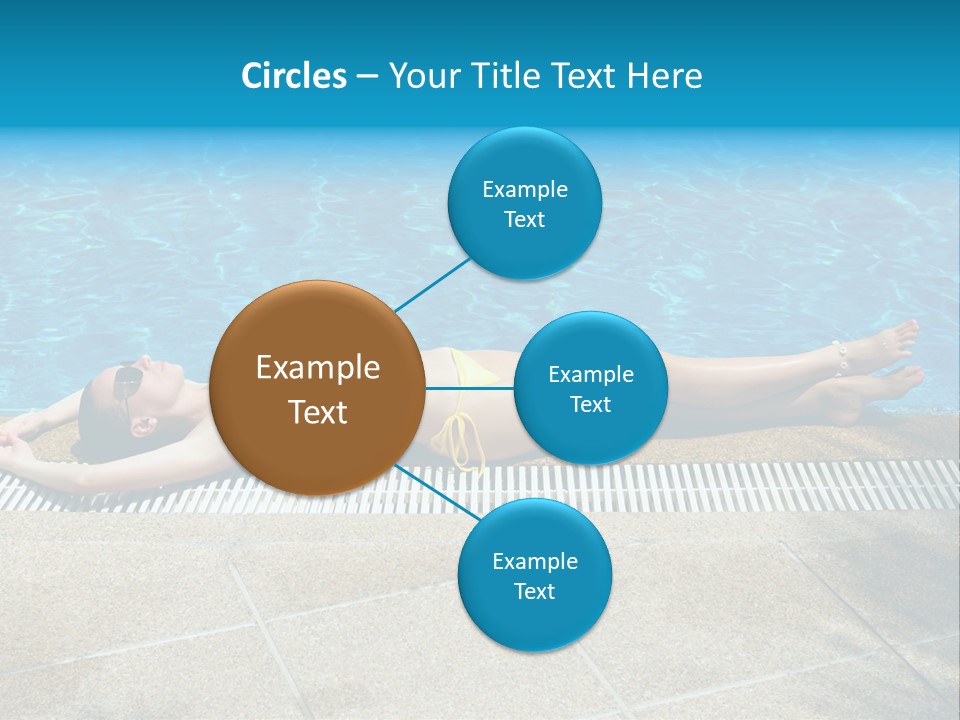 Girl Holiday Sun PowerPoint Template