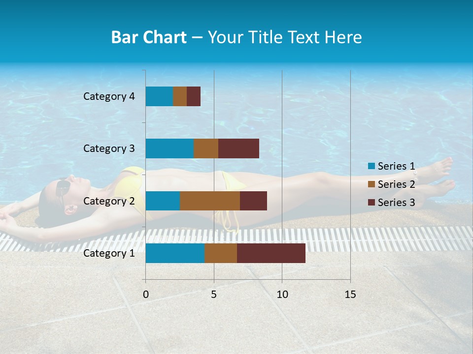 Girl Holiday Sun PowerPoint Template