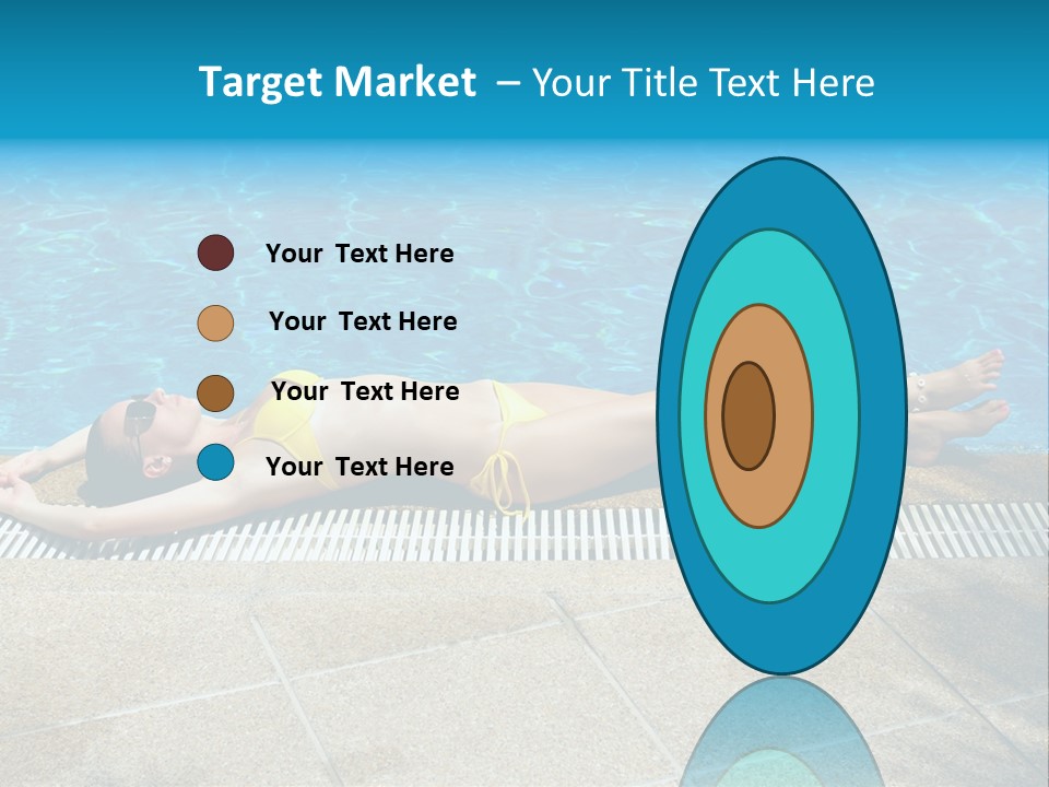 Girl Holiday Sun PowerPoint Template