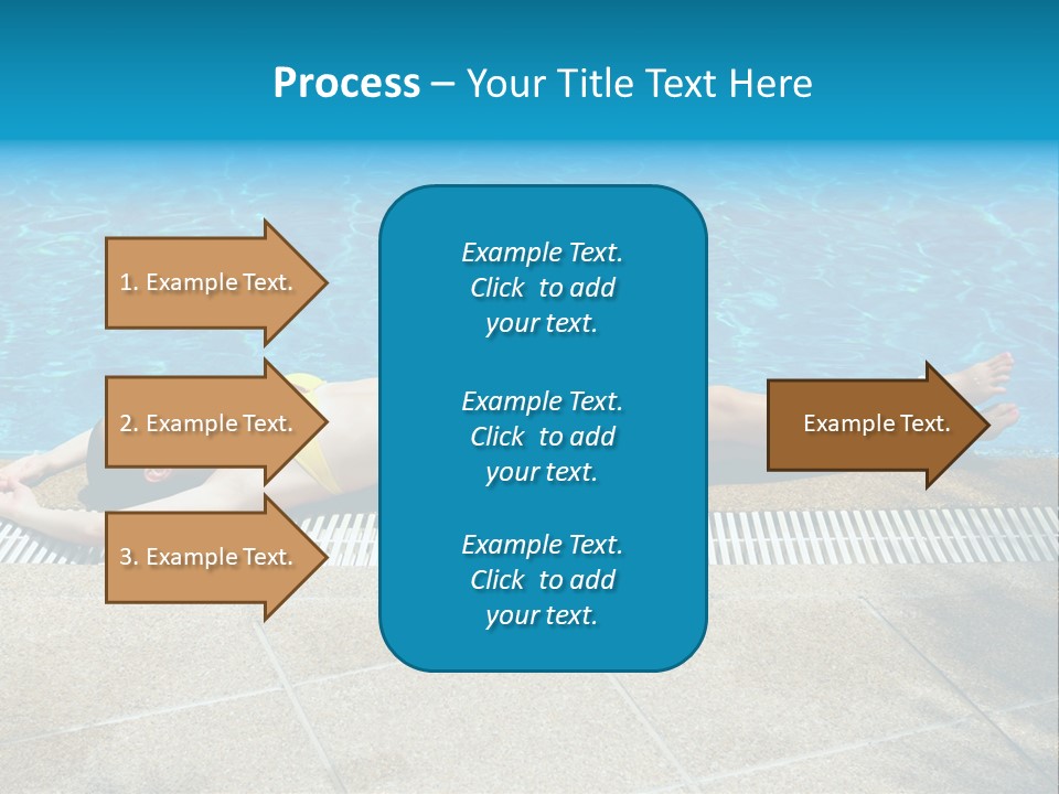 Girl Holiday Sun PowerPoint Template