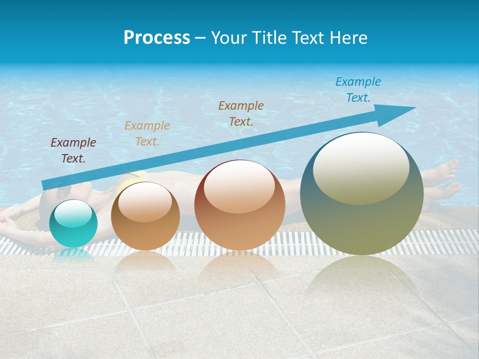 Girl Holiday Sun PowerPoint Template