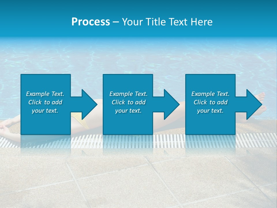 Girl Holiday Sun PowerPoint Template