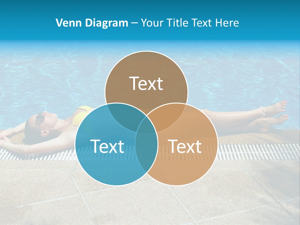 Girl Holiday Sun PowerPoint Template