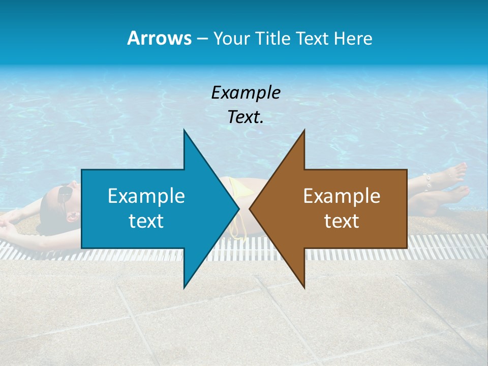 Girl Holiday Sun PowerPoint Template