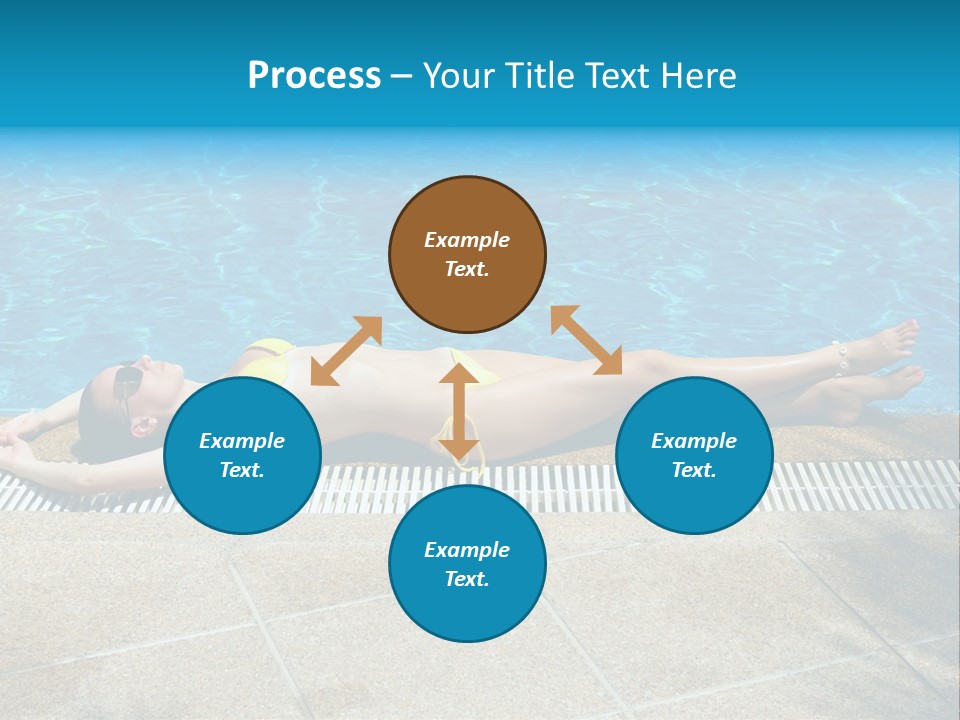 Girl Holiday Sun PowerPoint Template