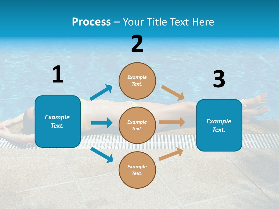 Girl Holiday Sun PowerPoint Template