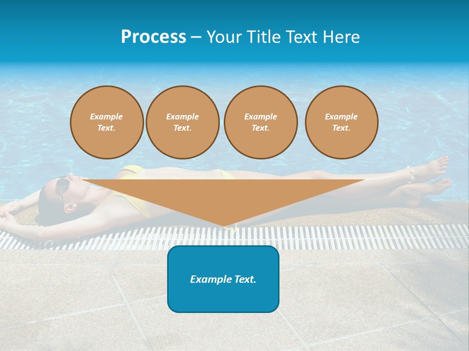 Girl Holiday Sun PowerPoint Template