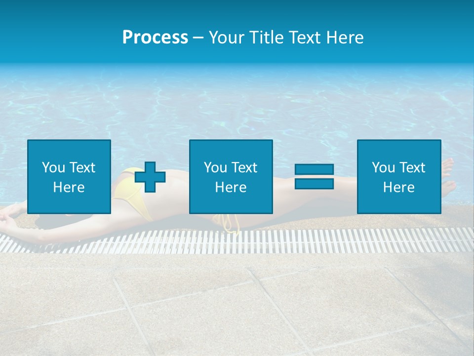 Girl Holiday Sun PowerPoint Template