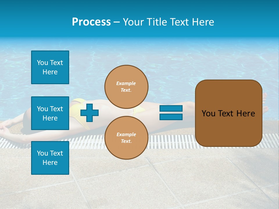 Girl Holiday Sun PowerPoint Template