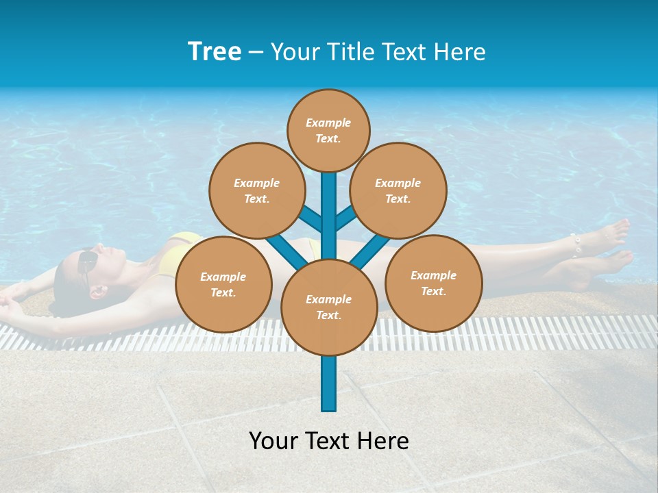 Girl Holiday Sun PowerPoint Template