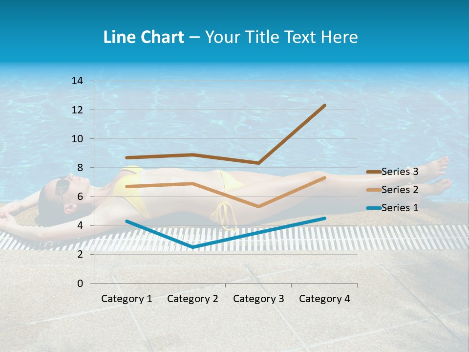 Girl Holiday Sun PowerPoint Template