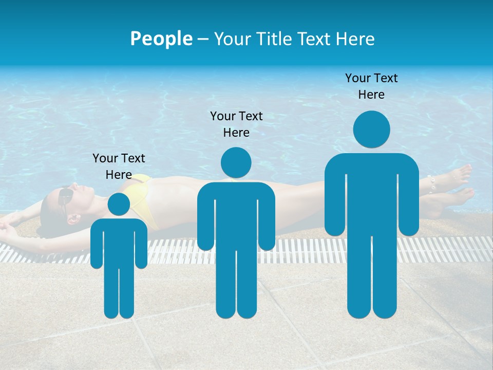 Girl Holiday Sun PowerPoint Template