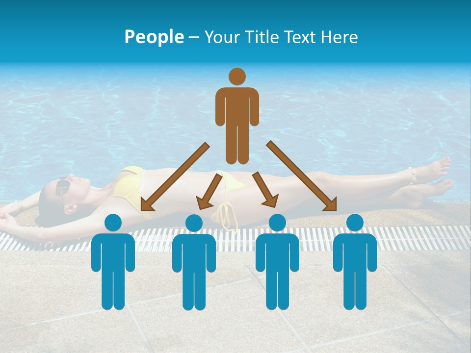 Girl Holiday Sun PowerPoint Template