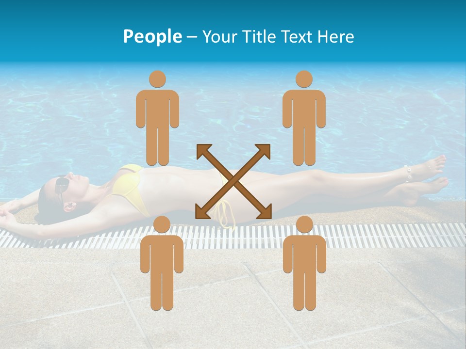 Girl Holiday Sun PowerPoint Template