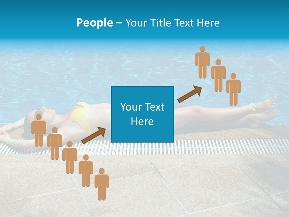 Girl Holiday Sun PowerPoint Template