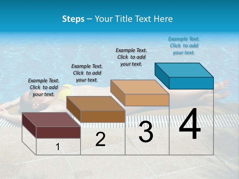 Girl Holiday Sun PowerPoint Template