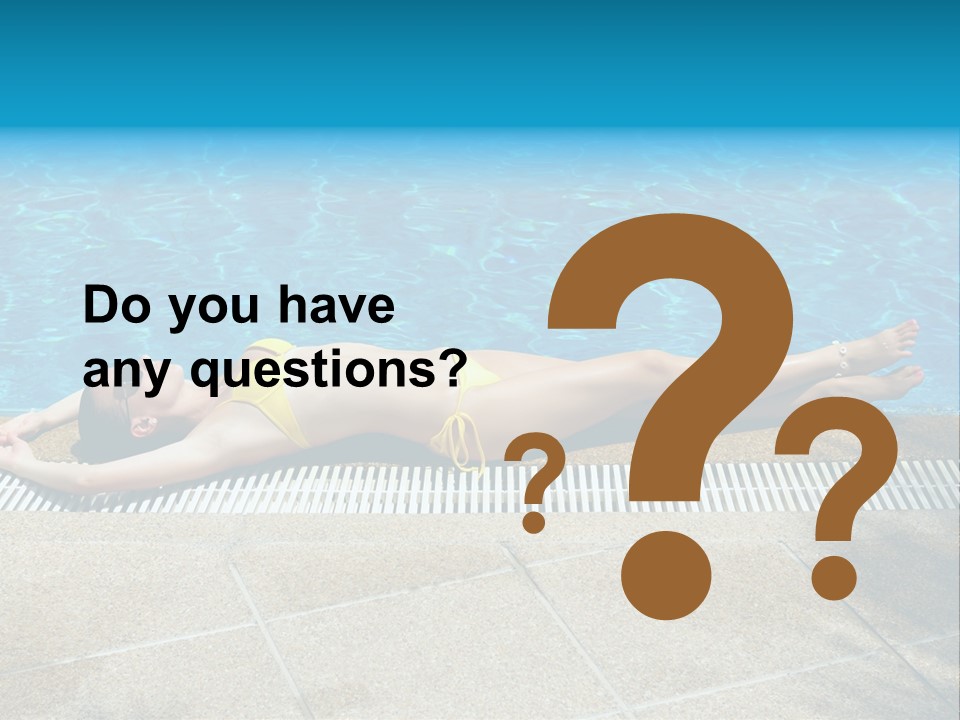 Girl Holiday Sun PowerPoint Template