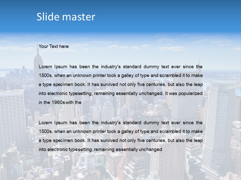 Cityscape City Morning PowerPoint Template