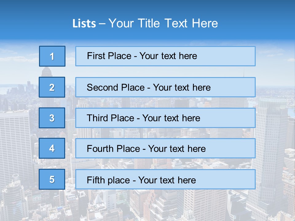 Cityscape City Morning PowerPoint Template