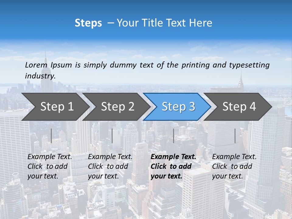Cityscape City Morning PowerPoint Template