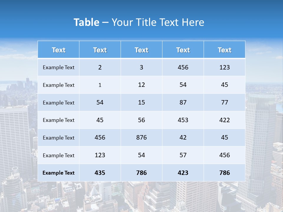 Cityscape City Morning PowerPoint Template