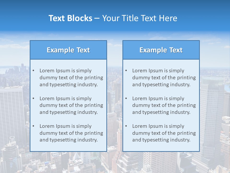 Cityscape City Morning PowerPoint Template