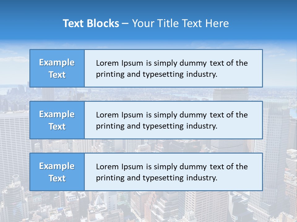 Cityscape City Morning PowerPoint Template