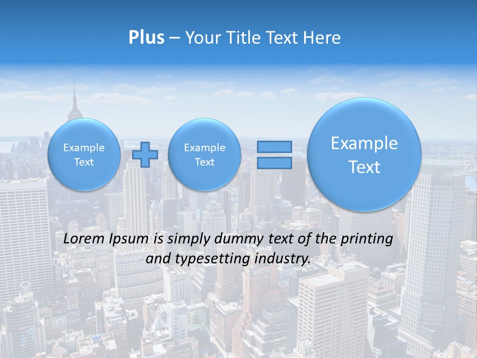 Cityscape City Morning PowerPoint Template