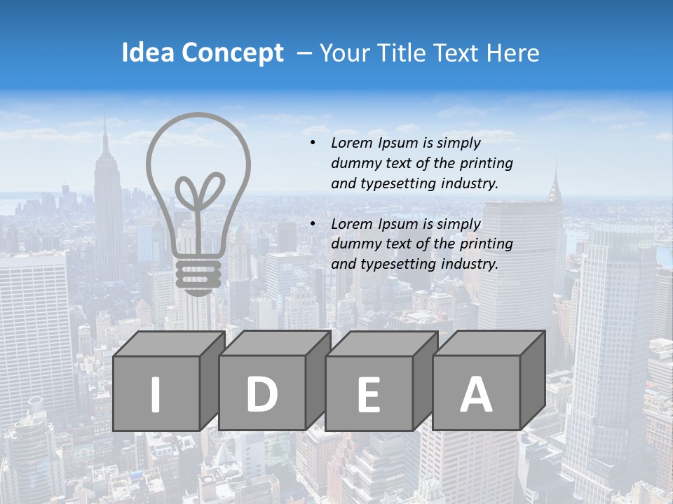 Cityscape City Morning PowerPoint Template