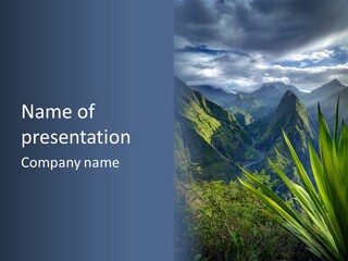 Indian Dawn Canyon PowerPoint Template