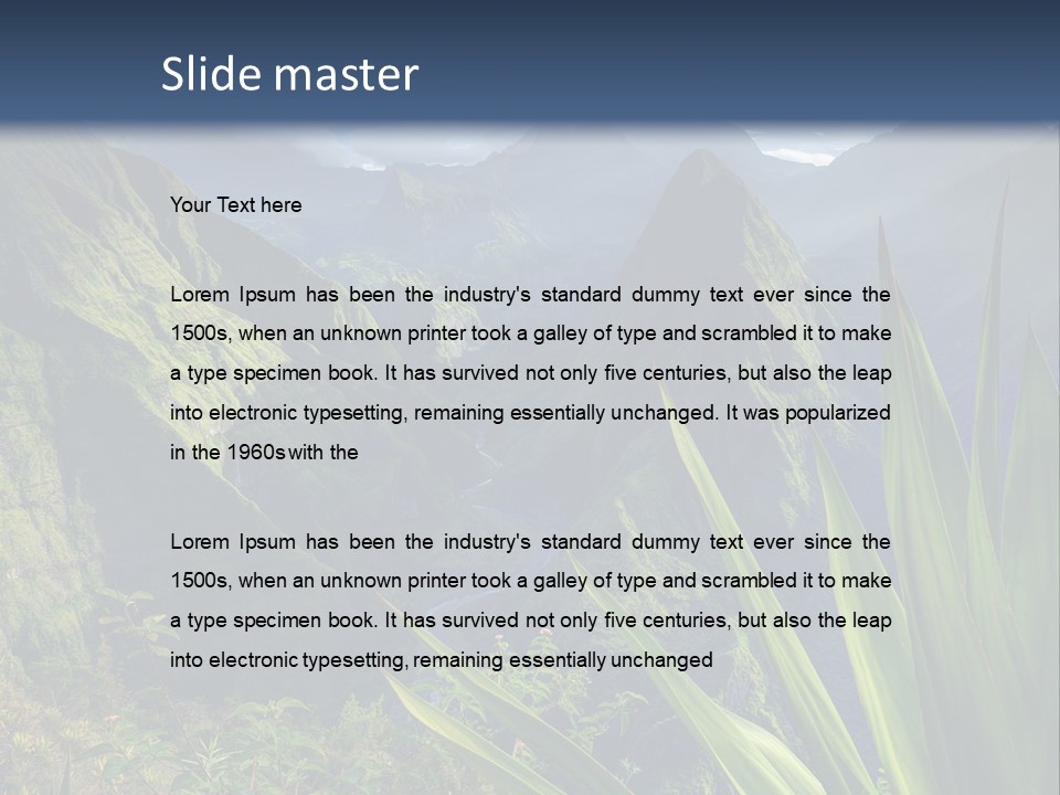 Indian Dawn Canyon PowerPoint Template