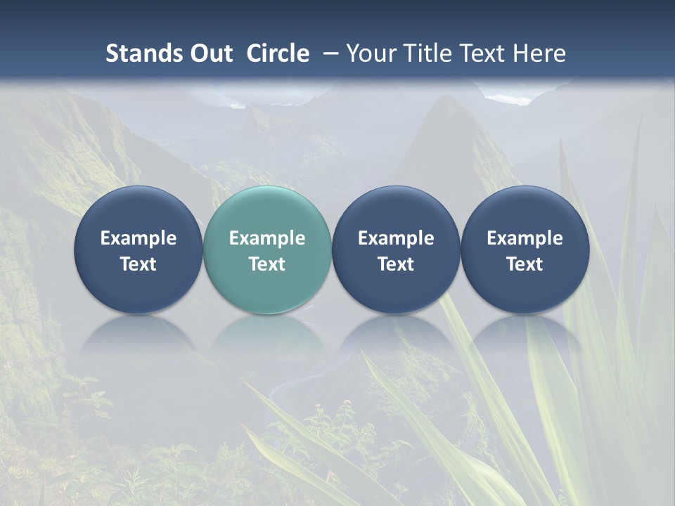 Indian Dawn Canyon PowerPoint Template