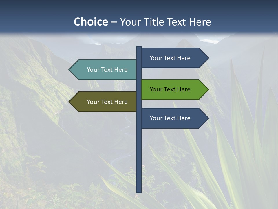 Indian Dawn Canyon PowerPoint Template