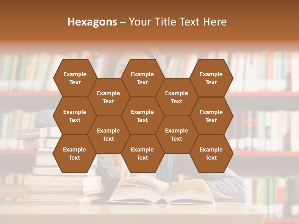 Learning College Student Sitting PowerPoint Template