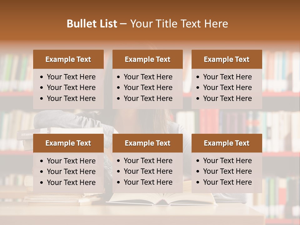 Learning College Student Sitting PowerPoint Template