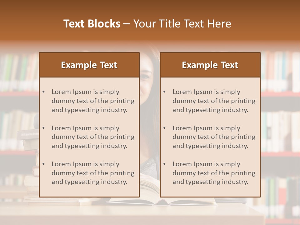 Learning College Student Sitting PowerPoint Template