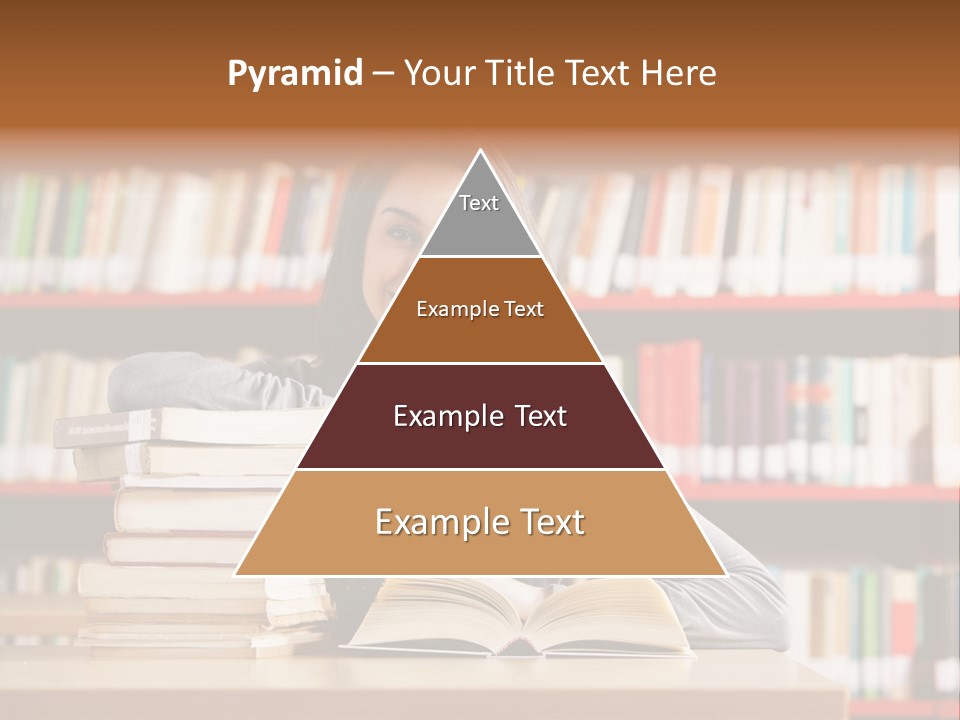 Learning College Student Sitting PowerPoint Template
