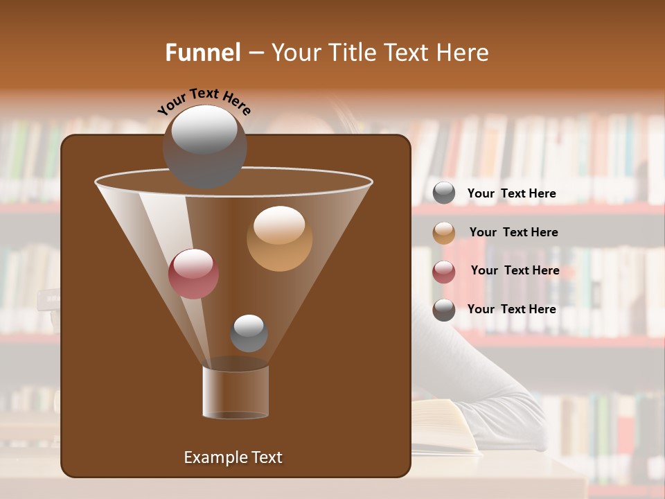 Learning College Student Sitting PowerPoint Template