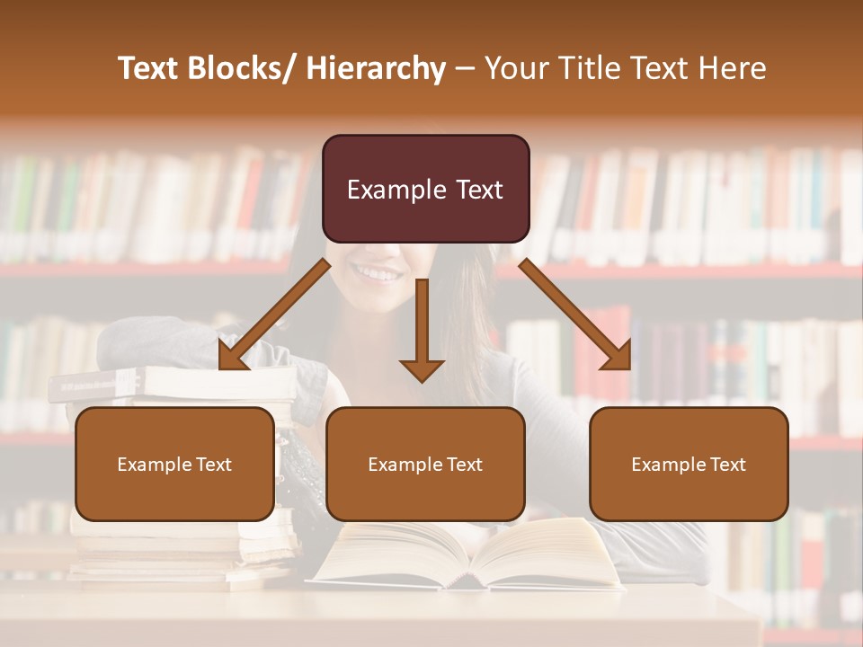 Learning College Student Sitting PowerPoint Template