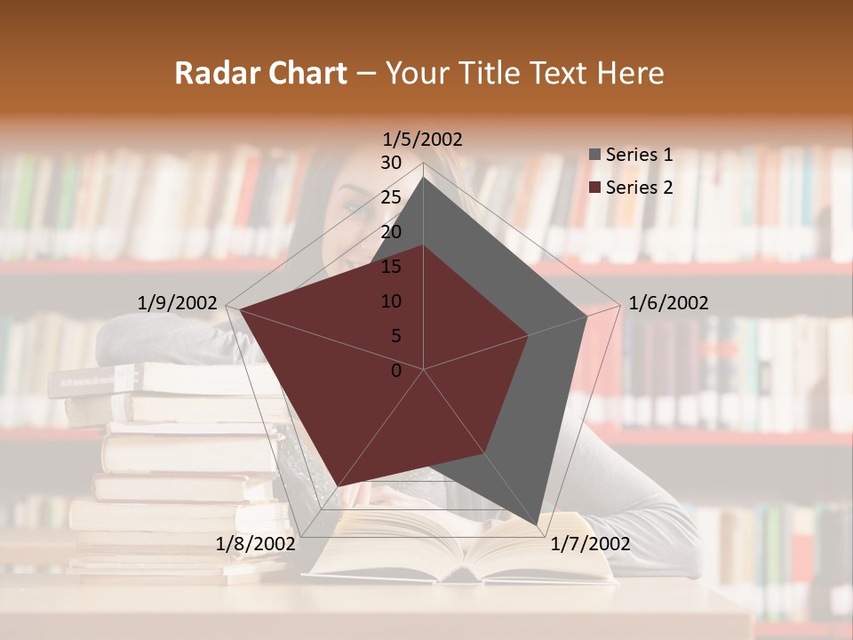 Learning College Student Sitting PowerPoint Template