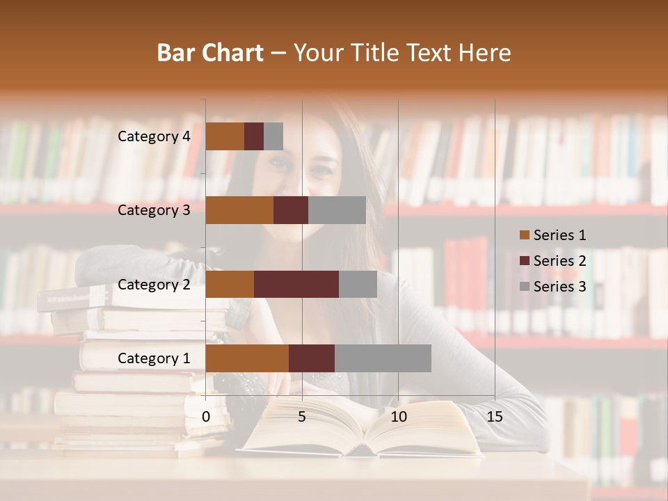 Learning College Student Sitting PowerPoint Template
