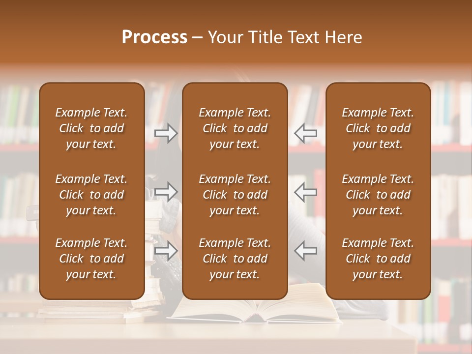 Learning College Student Sitting PowerPoint Template