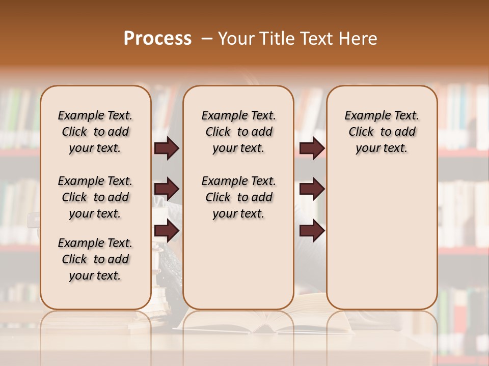 Learning College Student Sitting PowerPoint Template